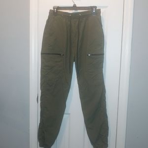Iris green parachute pant